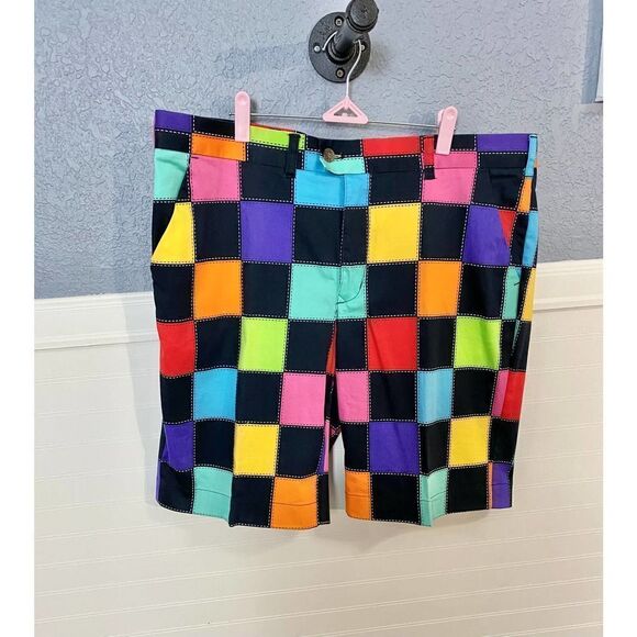 Loudmouth Hollywood Squares Golf Shorts - Picture 2 of 12